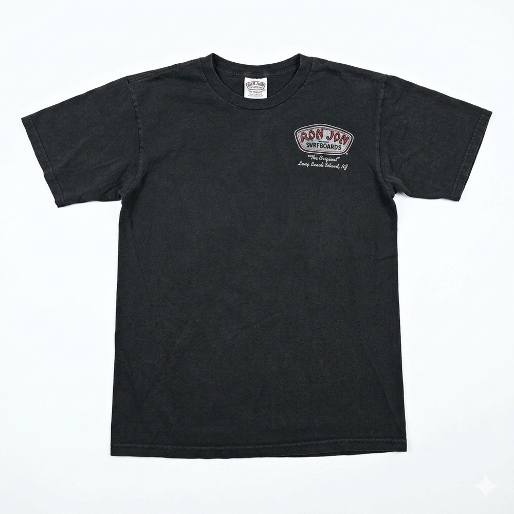 Vtg RON JON Surf Shop LBI NJ Small Tee Alstyle Made in Mexico Back Graphic S
